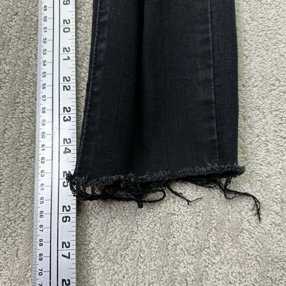 Levis 711 Jeans Women Black Distressed Skinny Slim Mid-Rise Denim Pants Size 30 - Picture 6 of 12
